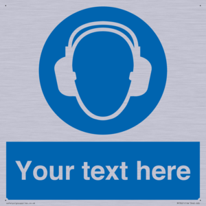 Custom Ear Protection Sign